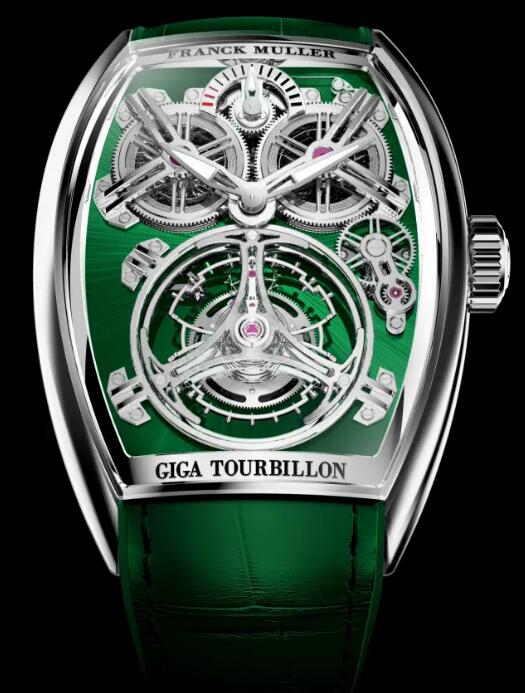 Review Franck Muller Curvex CX Giga Tourbillon CX 38L T G PR SQT Steel Green Dial Replica Watch - Click Image to Close